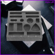 Melting Casting Tool Graphite Jewelry Mold Crucible Ingot Mould Kit Refining Gold Pour sijicc