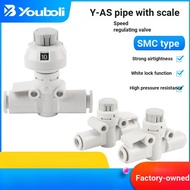 SMC Type Pneumatic Pipe Regulating Valve with Scale AS2002FS/Self-Locking Pipe Speed Regulating Valv