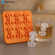 DIGIFOUNDER 3D Formula Racing Car Nylon Ice Mold 6-Cavity Ice Cube Tray Baking Tool Jelly Mold Multi