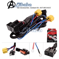 H4 Headlight Lighting Plug and Play Wire Wiring Kit with Relay and Socket