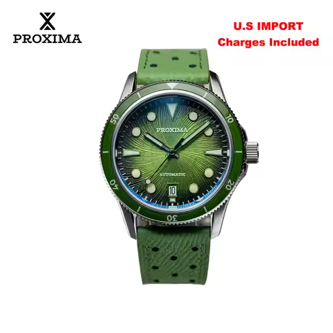 Proxima 2025 New Oil Pressure Dial Full Luminous 39mm Dive Watch Luxury Men Watch 9015 Automatic Mec
