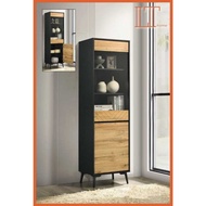 LT Divider Cabinet Display Cabinet with Glass Door Storage Cabinet Living Room Side Storage Kabinet 