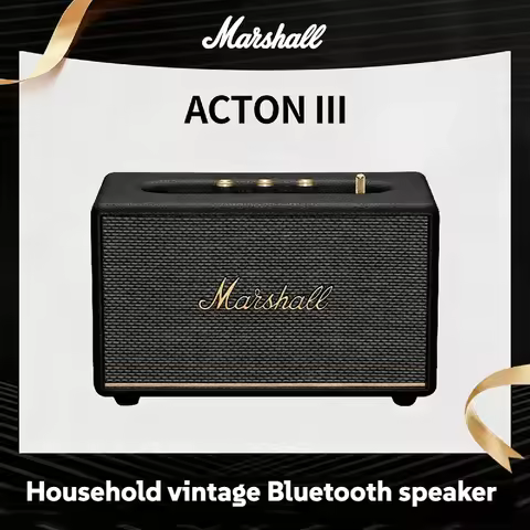 Marshall Acton III Wireless Speaker Original Bluetooth 5.2 Subwoofer 2x15W Tweeters Dynamic Loudness