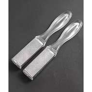 (Foot Scrubber) Double-Sided Stainless Steel Foot Scrubber for Dead Skin Removal. Removes Calluses, 