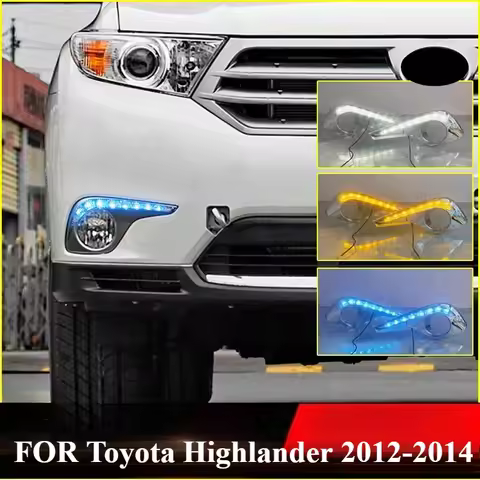 FOR Toyota Highlander 2012-2014 2pcs Daytime Running Light Retrofit LED Daylight DRL Auto Accessorie