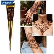 LOVESTREET Temporary Henna Tattoo Paste Body Paint Cream Tattoo Stain Festival Cosplay Party Creativ