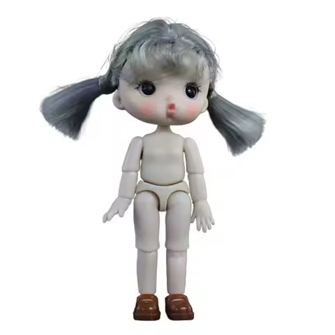 OB11 Body 3D Eyes Removable Joint BJD Semi-finished Nude Body Expression Girl Nude Movable Joints