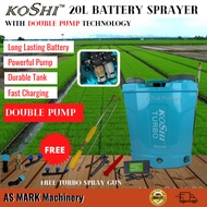 🔥HEAVY DUTY🔥TURBO 20L Battery Sprayer Disinfectant Sanitize OGAWA SDB20T / KOSHI KS20TB Pam Racun Ba