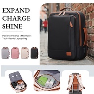 15.6 inch Laptop Bag Expandable 40L Beg Travel Backpack Men Waterproof Large Capacity Beg Galas 背包