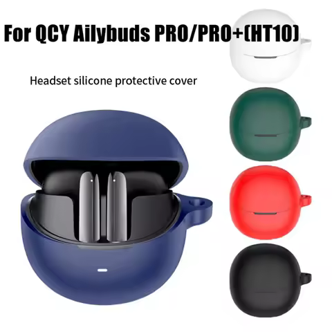 Soft Silicone Headphone Case Cover for QCY Ailybuds PRO/PRO+(HT10) Shockproof Protective Case Cover 