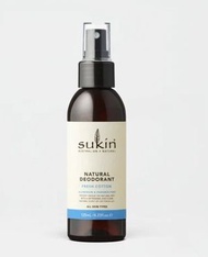 Sukin - 棉花+百合香味天然止汗噴霧 (125ml) [平行進口]