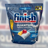 [เก็บโค้ดส่งฟรี] Finish dishwasher Quantum Ultimate Powerball ฟินิช ผลิตภัณฑ์ล้างจานชนิดก้อน สำหรับเ