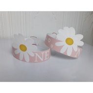 Daisy flower Circular Hat/daisy flower Birthday Hat/custom daisy flower Birthday Hat/custom daisy fl