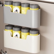 垃圾袋收納 壁掛式大容量塑膠袋抽取盒 廚房免打孔垃圾袋收納架（平行進口）（快遞送貨上門）