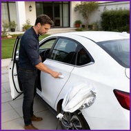 EV Charger Cover Weatherproof Dust-Proof Coverage EV Charge Port Cover for Garage Home Driveway Park
