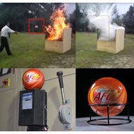 Fire Extinguisher Ball Bola Pemadam Api Kebakaran Kecemasan Fire Ball Auto Fire Off  Office Kitchen 