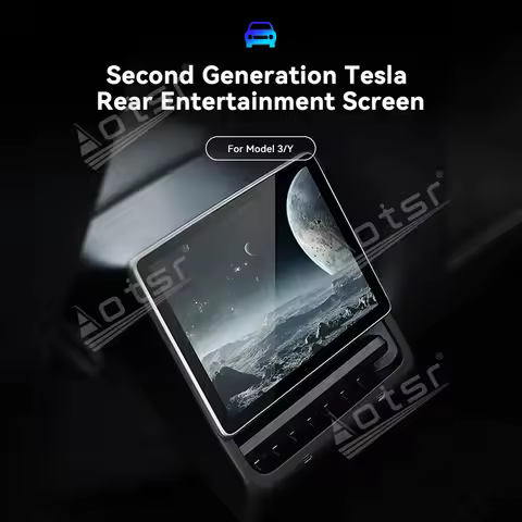 The Car Accessories of Rear Multi-Functional Entertainment Screen For Tesla Generation ISP Gold Rati