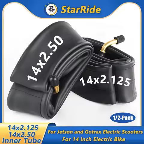 1/2 Pack 14x2.125 & 14x2.50 Heavy Duty Inner Tube 14 Inch Inner Tubes Tire for Scooter E-Bike 14*2.1