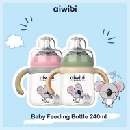 Aiwibi Breast-Like Baby Feeding Bottle (240ml) PPSU BPA Free + pure water wipe 60’s