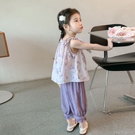 COD 2026 Girls Summer Clothes 2025 New Style Children Summer Western Style Casual Thin Style Little 