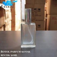 BKBT50 empty perfume bottle 50ml rintik box 50ml spray perfume bottle/
