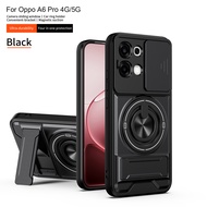 For OPPO A6 Pro F31 Phone Case Magnetic Fold Holder Military Armor Camera Protection Cover