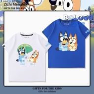 Bluey bluey bluey Anime Bingo Class Detroit Qili Merchandise Short-Sleeved Boys Girls Children Cloth