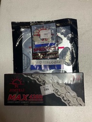 ชุดโซ่+สเตอร์ พระอาทิตย์ 15-49-132L 428 YZF-R15 NEW  15-47-132L 428 M-slaz=R15 เก่า