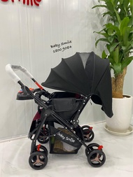 Xe đẩy 2 chiều HT105 khung đen