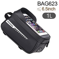 Newboler 2L Quick Detachable Bicycle Bag Frame Front Top Tube Bag Waterproof Cover 7.2 Inch Touch Sc