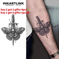 INKARTLINK New Temporary Tattoo Sticker Lasting 7-14 Days Waterproof Geometric Icons Herbal Semi-Per