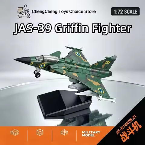 1/72 Creative Military Series JAS-39 Gripen Fighter Building Blocks Gryphon Aircraft DIY Assembled B