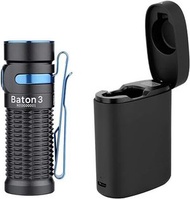 OLIGHT - OLIGHT Baton3 Premium Edition 1200流明可充電緊湊型LED袖珍手電筒 高級版 黑色