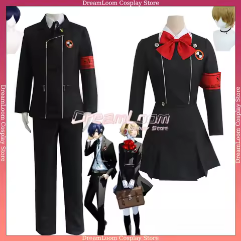 Aigis Minato Arisato Persona 3 Reload Cosplay Costume Gekkoukan High School Uniform Full Set Anime H