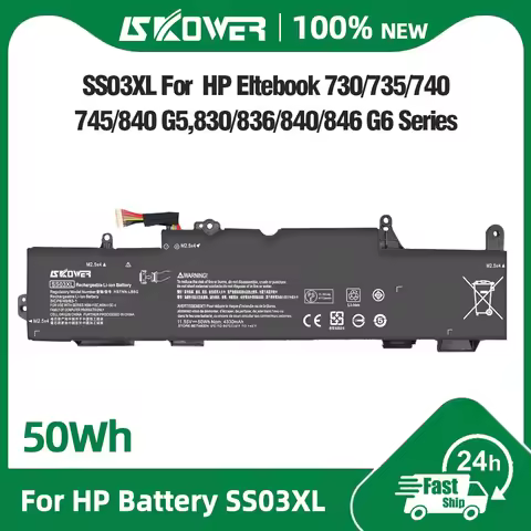 SKOWER SS03XL Battery For HP EliteBook 730 735 745 830 836 846 G5 735 745 830 840 G6 ZBook 14U G5 G6