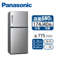 Panasonic 國際牌580公升雙門變頻冰箱 NR-B582TV-S(晶漾銀)燦坤線上購物