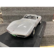 No Norev Norev 1/18 Chevrolet Corvette 1969 stingray Yellow Mink c3 Alloy Car Model Silver No Packag