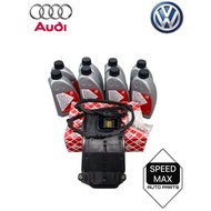 ( 100% FEBI ) AUDI Q7 3.0L 3.6L 4.2L VW TOUAREG TRANSMISSION FILTER WITH FLUID TRANSMISSION OIL KIT 