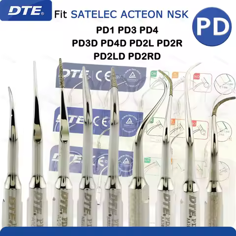 Woodpecker DTE Dental Ultrasonic Scaler Tip Dental Periodontics Tips Scaling Tips Fit NSK SATELEC AC