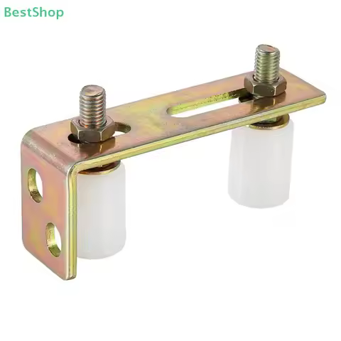 Gate Rollers Sturdy Wear Resistant Convenient with L Shape Bracket Sliding Gate Nylon Rollers for Fe