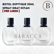 New Botol Parfum Diptyque 30Ml Drat Hitam - Botol Parfum Oval 30Ml -