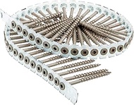 Senco Duraspin Screw Number 8 by 2-1/2-Inch All Purpose Exterior Wood Collated Screw (800 per Box) (