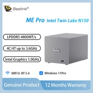 Beelink ME Pro N150 Mini PC Intel Twin Lake N150 Intel UHD Graphics 1.0GHz 16GB LPDDR5 2x HDD Bay Du