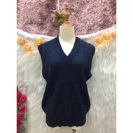 (A88)Japanese 2-sleeve Sleeveless V-Neck Sweater - RECUERDO CLUB Brand - Size L