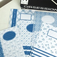 A5/ B5/ A4 Blue Coquette Binder Cover | Binder Divider | Binder Refills by CBi