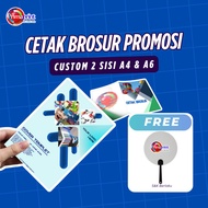 Custom Promotional Brochure Printing 1 & 2 Sides A4 & A6 | Custom Design Colored Flyer Printing