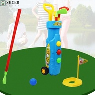 SHCER Golf Set Toy, Golf Game Mini Kids Golf Game Set, Golf Practice Balls Portable Clubs Equipment 