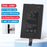 Replacement Battery For Smart Door Lock ZNS-09B1 4200mAh With Connector Type C+ C- 0 P- P+ 7.4V 4200