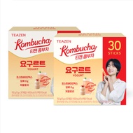 TEAZEN kombucha yogurt Postbiotic Saccharides 0g Low Calories ( 30 sticks × 2 boxes )