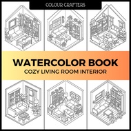 ColourCrafters Watercolour Drawing Book Cozy Living Room 200gsm 300gsm Watercolour Paper